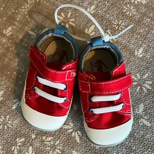 New “see Kai run” red unisex shoes